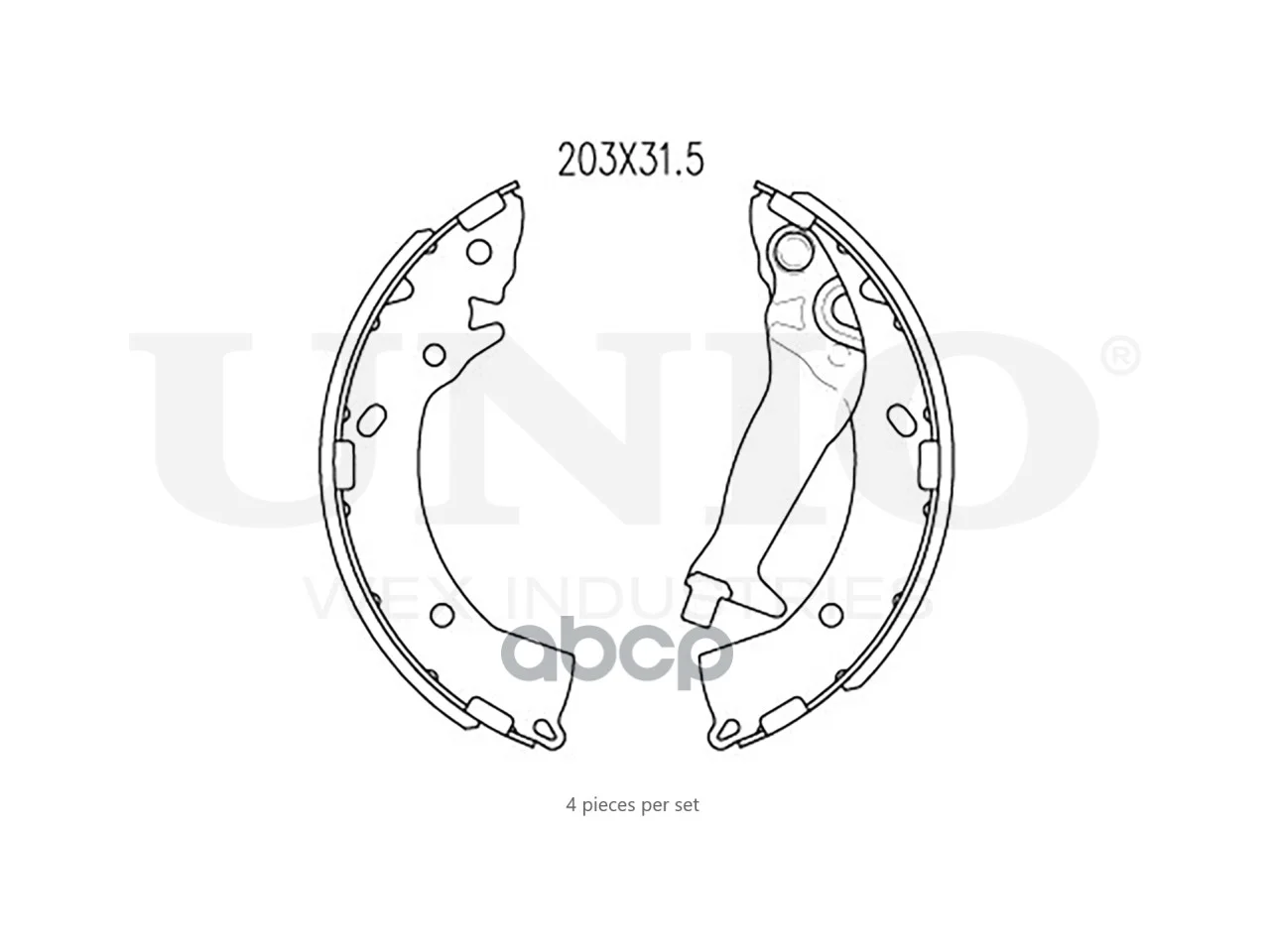 Тормозные колодки барабанные HYUNDAI GETZ 02- - миниатюра 3