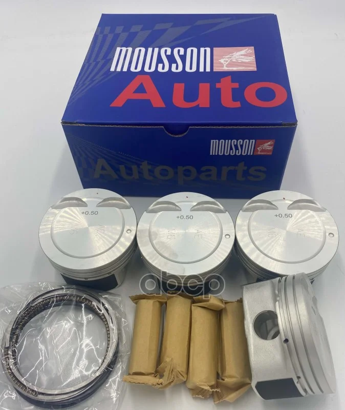 Поршень комплект HYUNDAI/KIA с кольцами (+0.50) - изображение 1