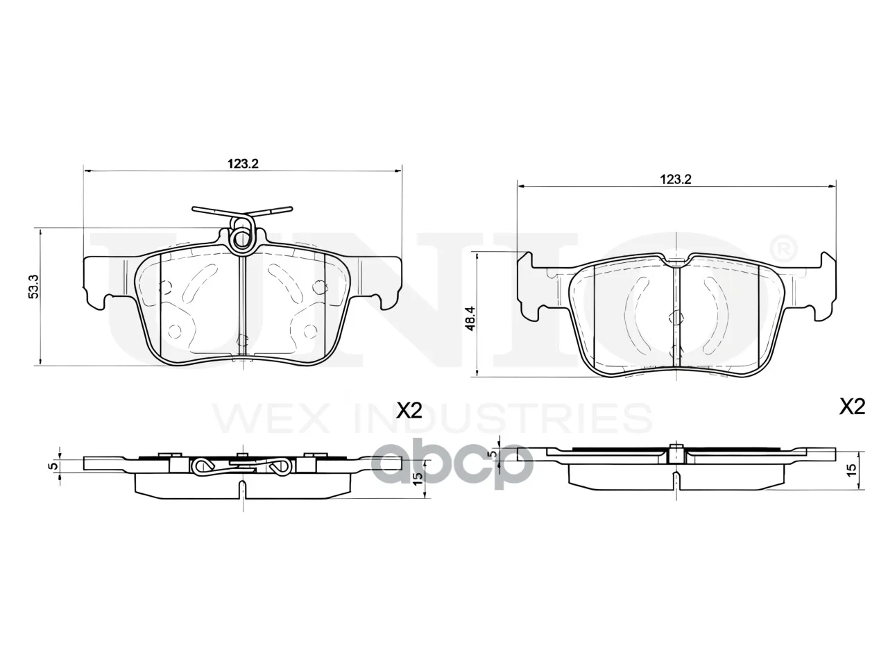 Колодки тормозные FORD FOCUS 12- задн.диск. - миниатюра 4