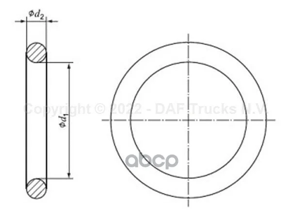 кольцо уплотнительное ! DAF 1865847 DAF - миниатюра 3