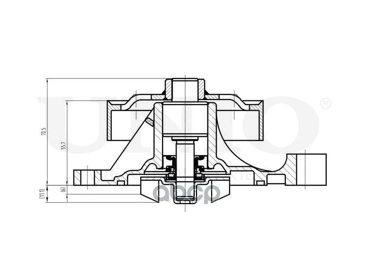 Помпа водяная Mazda 3 I-III 03-, 2 II 07- WAP10040 - миниатюра 4