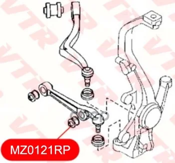 Сайлентблок переднего рычага MZ0121RP VTR - миниатюра 2