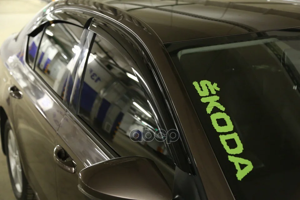 Дефлекторы окон Vinguru SKODA Octavia A7 - миниатюра 7