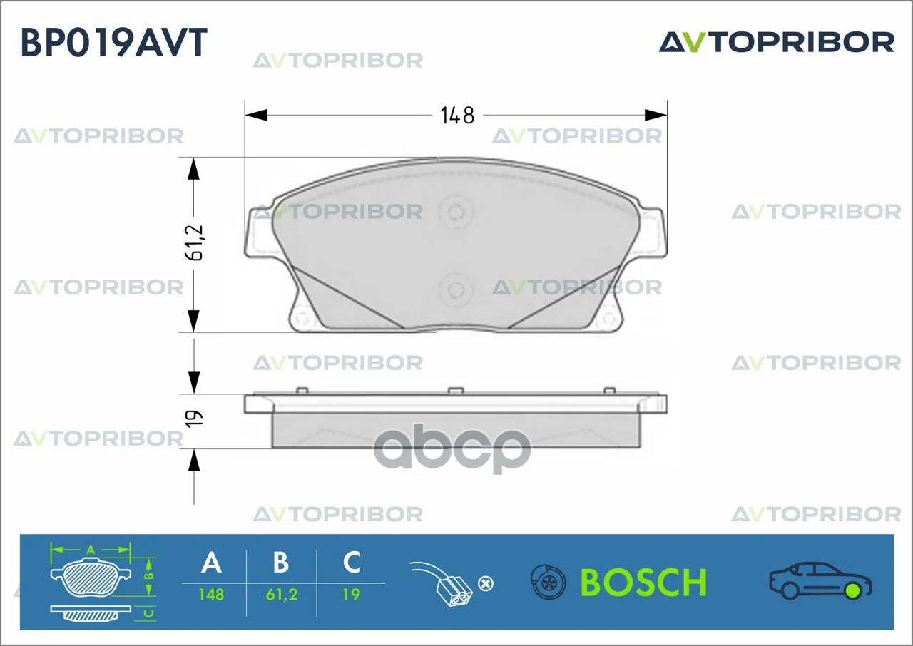 Колодки тормозные передние без датчика Opel Astra - изображение 1