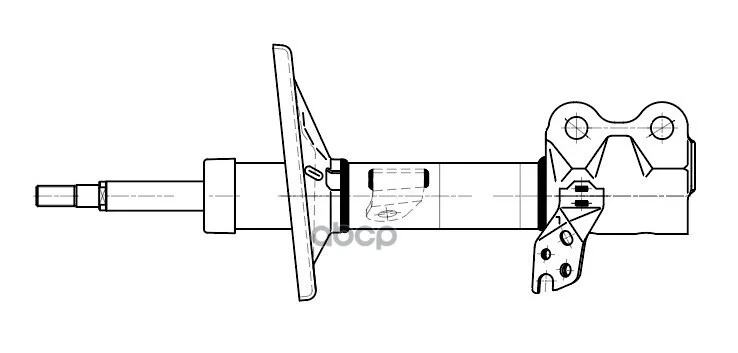 Амортизатор TOYOTA PRIUS 97- пер.лев.газ. AG19178 - миниатюра 3