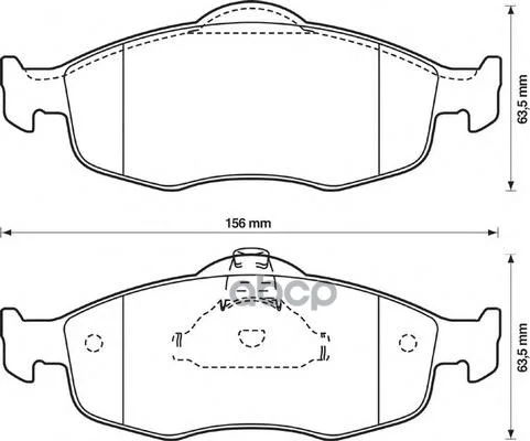 колодки дисковые п Ford Mondeo 1.6-2.5/1.8TD - изображение 1