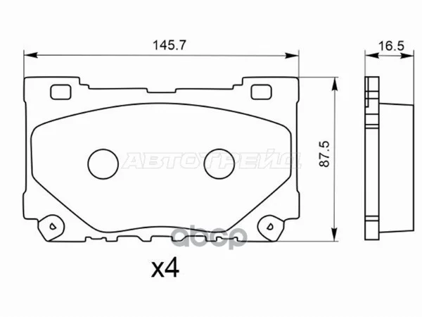 Колодки тормозные (Спереди) Zeekr 001 21- ST280228 - изображение 1