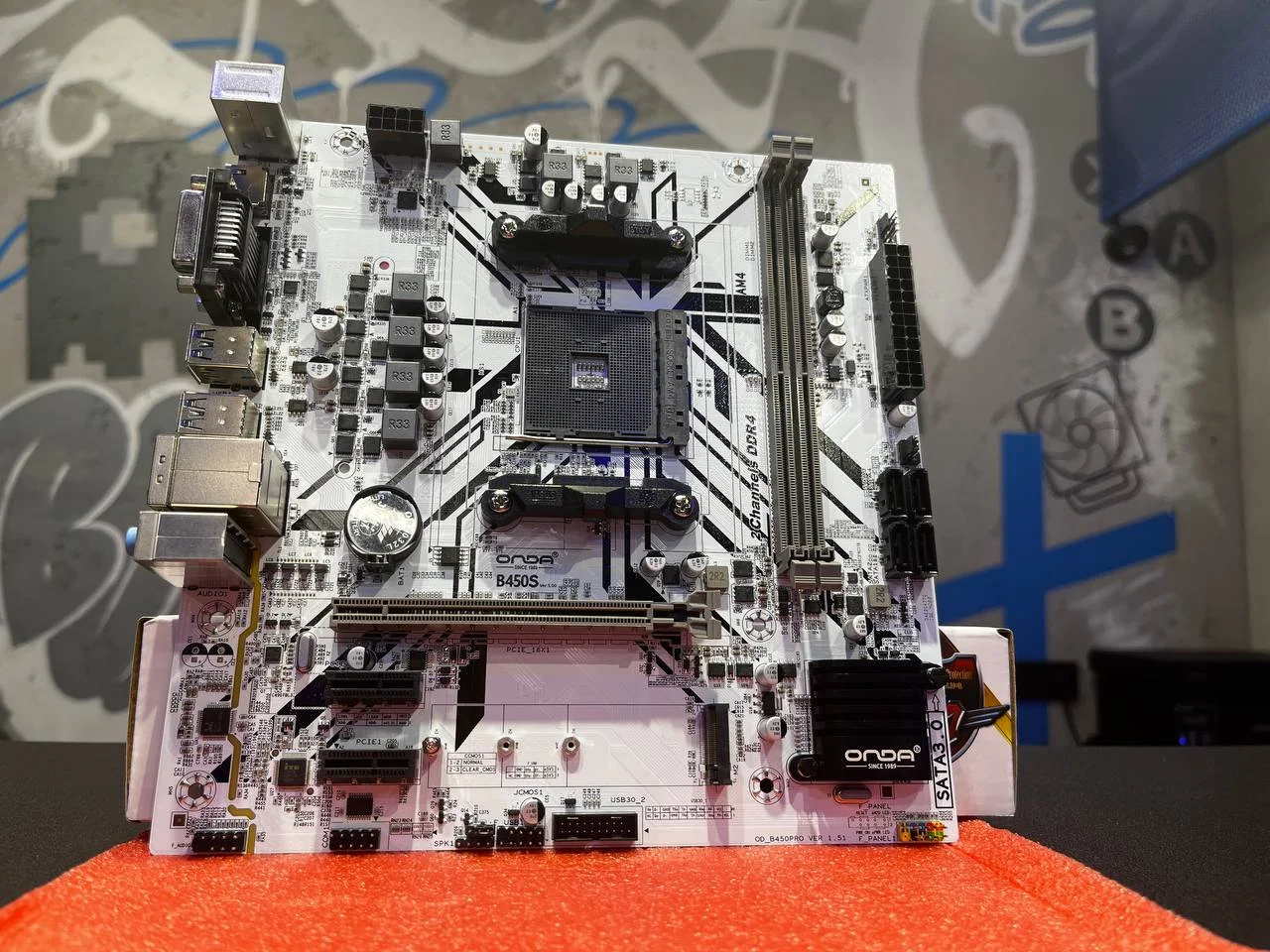 Материнская плата onda B450S AM4 DDR4 - миниатюра 4