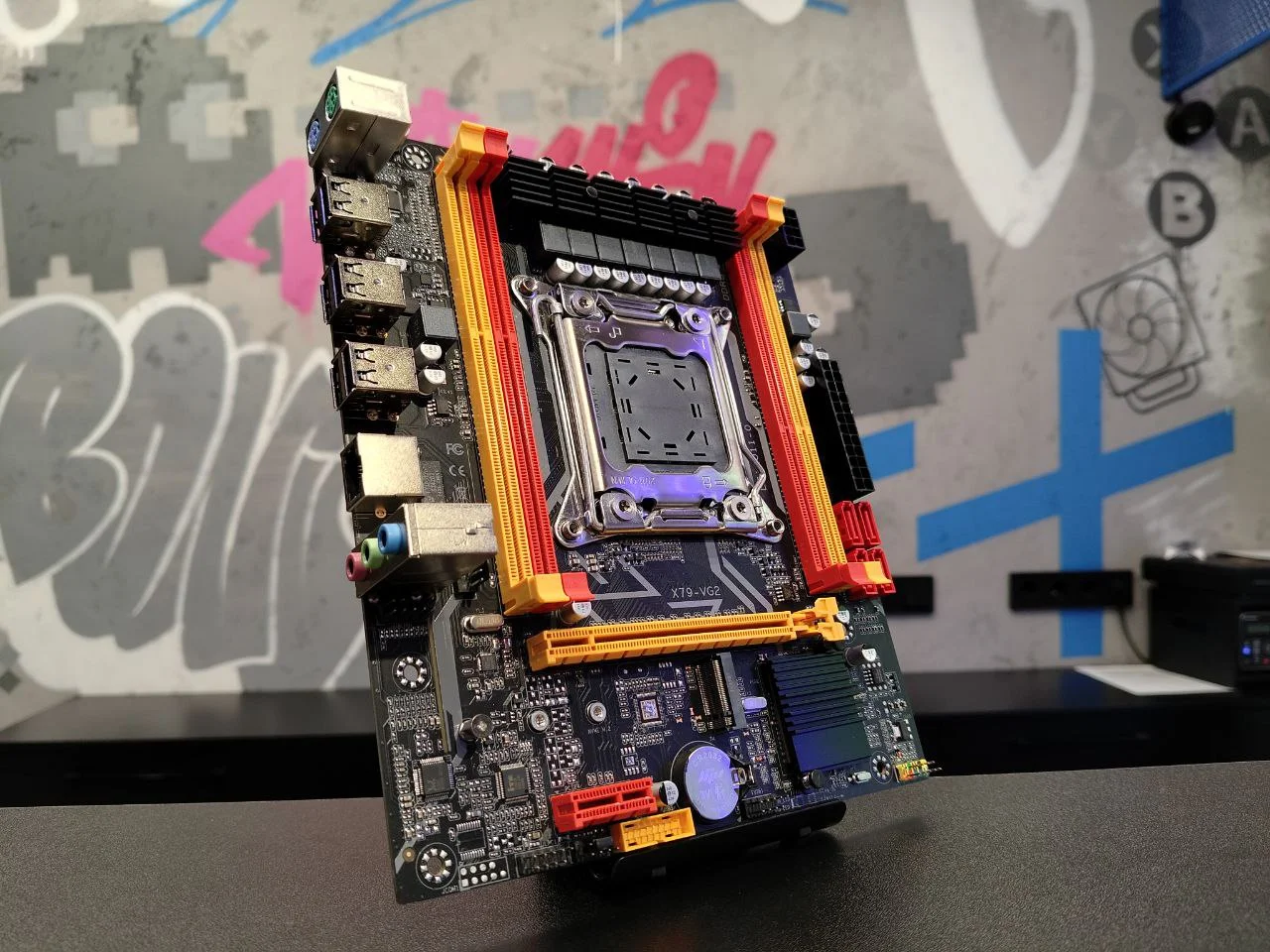 Материнская плата X79 E5VG2 LGА2011 4DDR3 с M2 - миниатюра 2