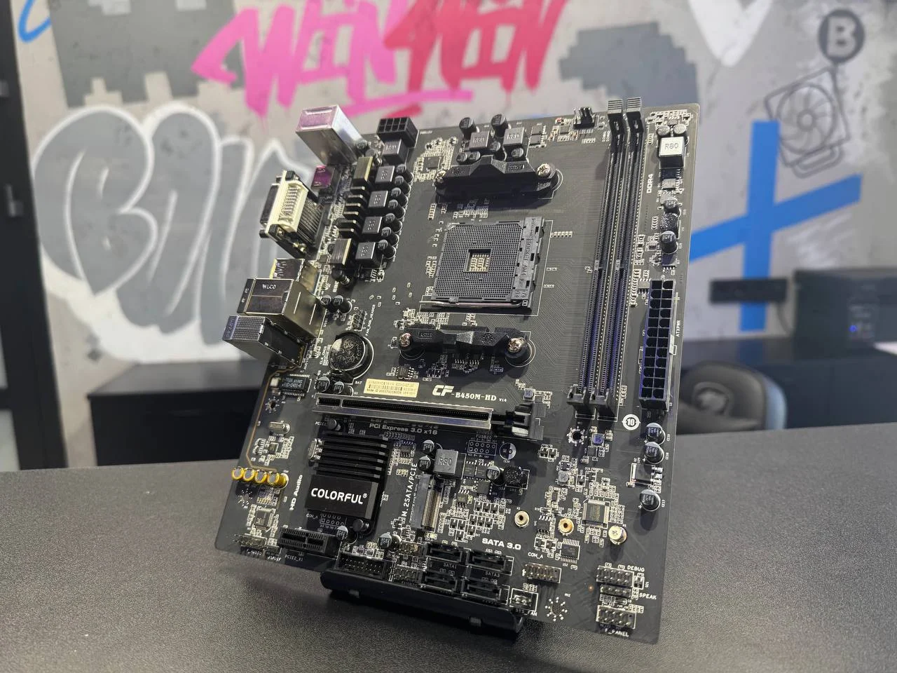 Материнская плата Colorful B450 DDR4 AM4 - миниатюра 7