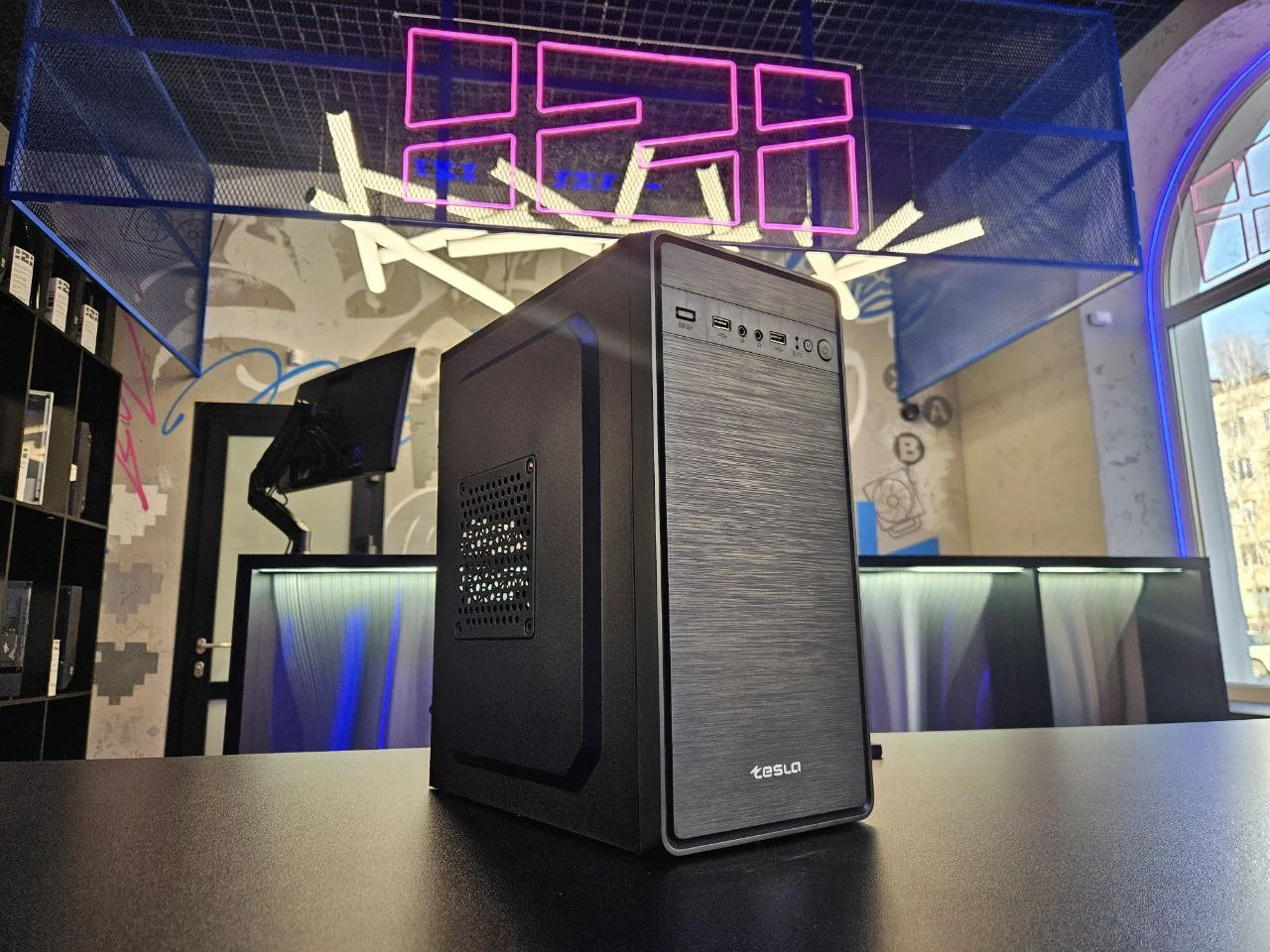 Корпус для пк TESLA 1708BM, MATX, ЧЁРНЫЙ - миниатюра 7