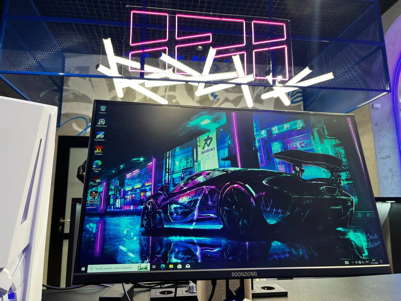 Монитор 27" Soonziong 75гц - миниатюра 4