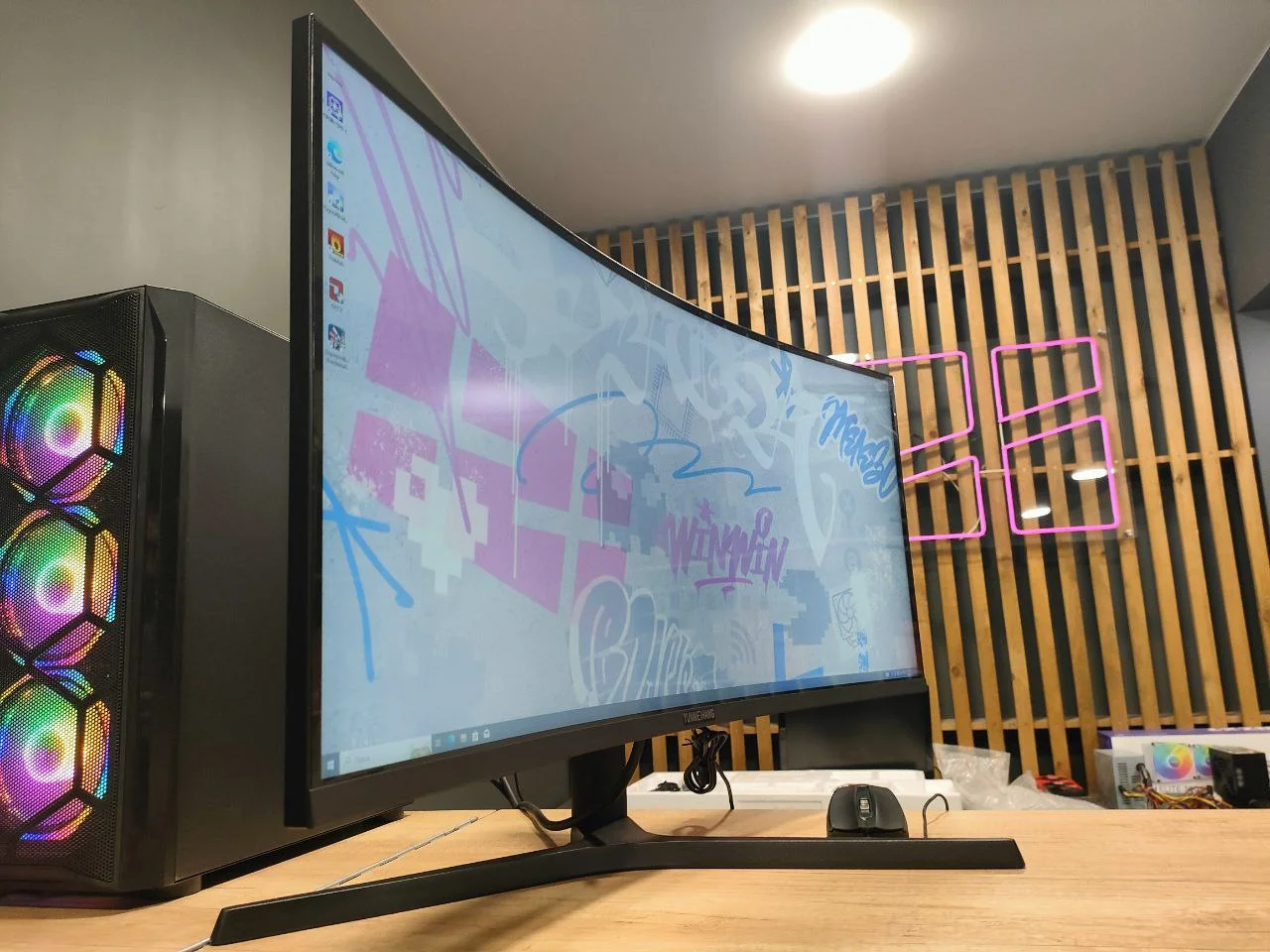 Монитор 34" YUNMEIHANG 165GHz WQHD - миниатюра 2