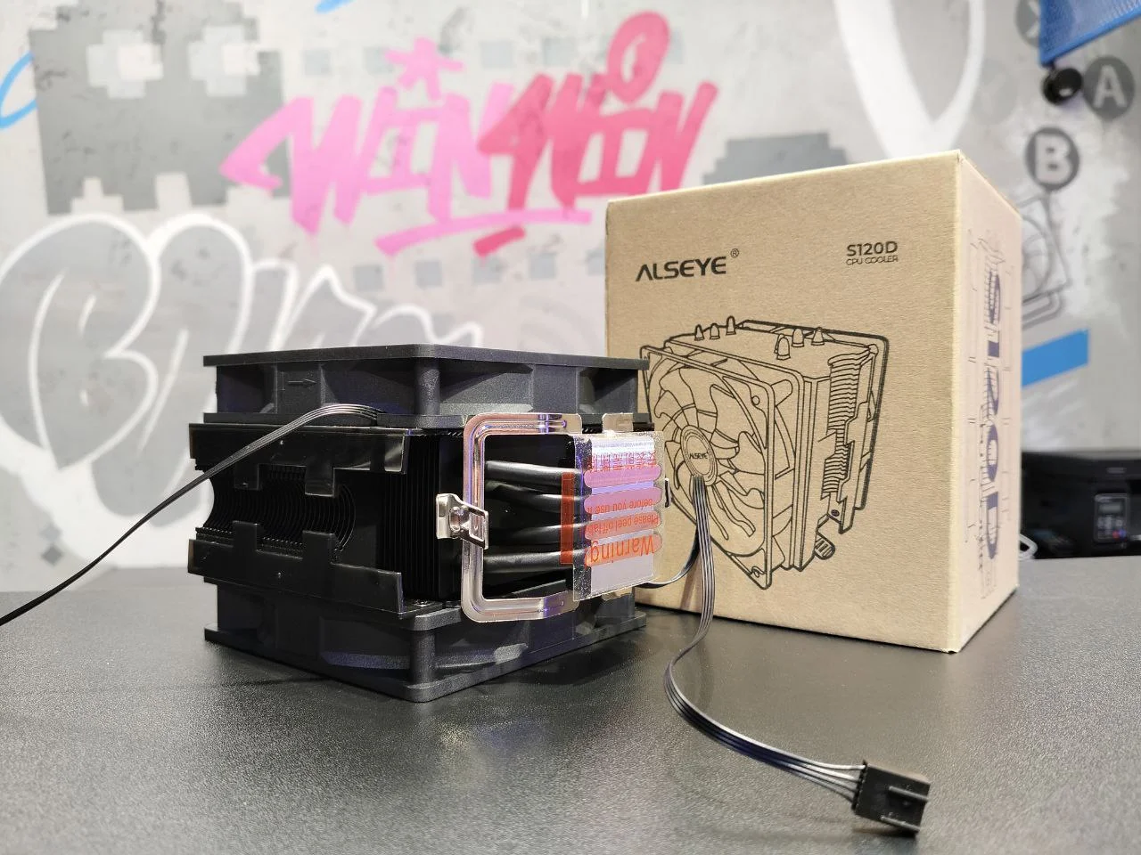 Новый башенный кулер Alseye S120D black tdp160 - миниатюра 4