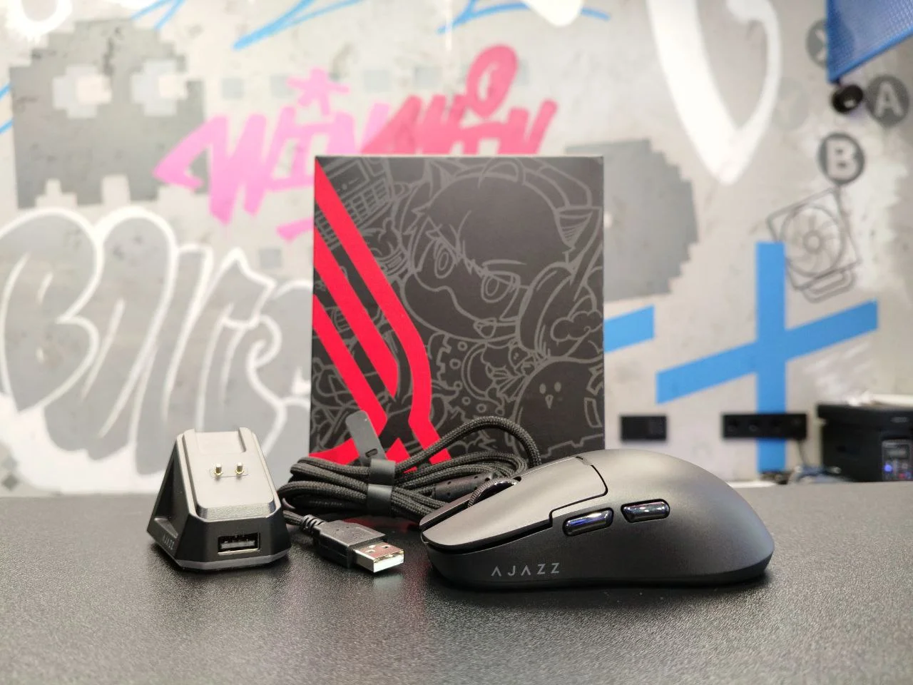 Мышь игровая беспроводная AJAZZ AJ159P 2.4G, Type-C - миниатюра 2