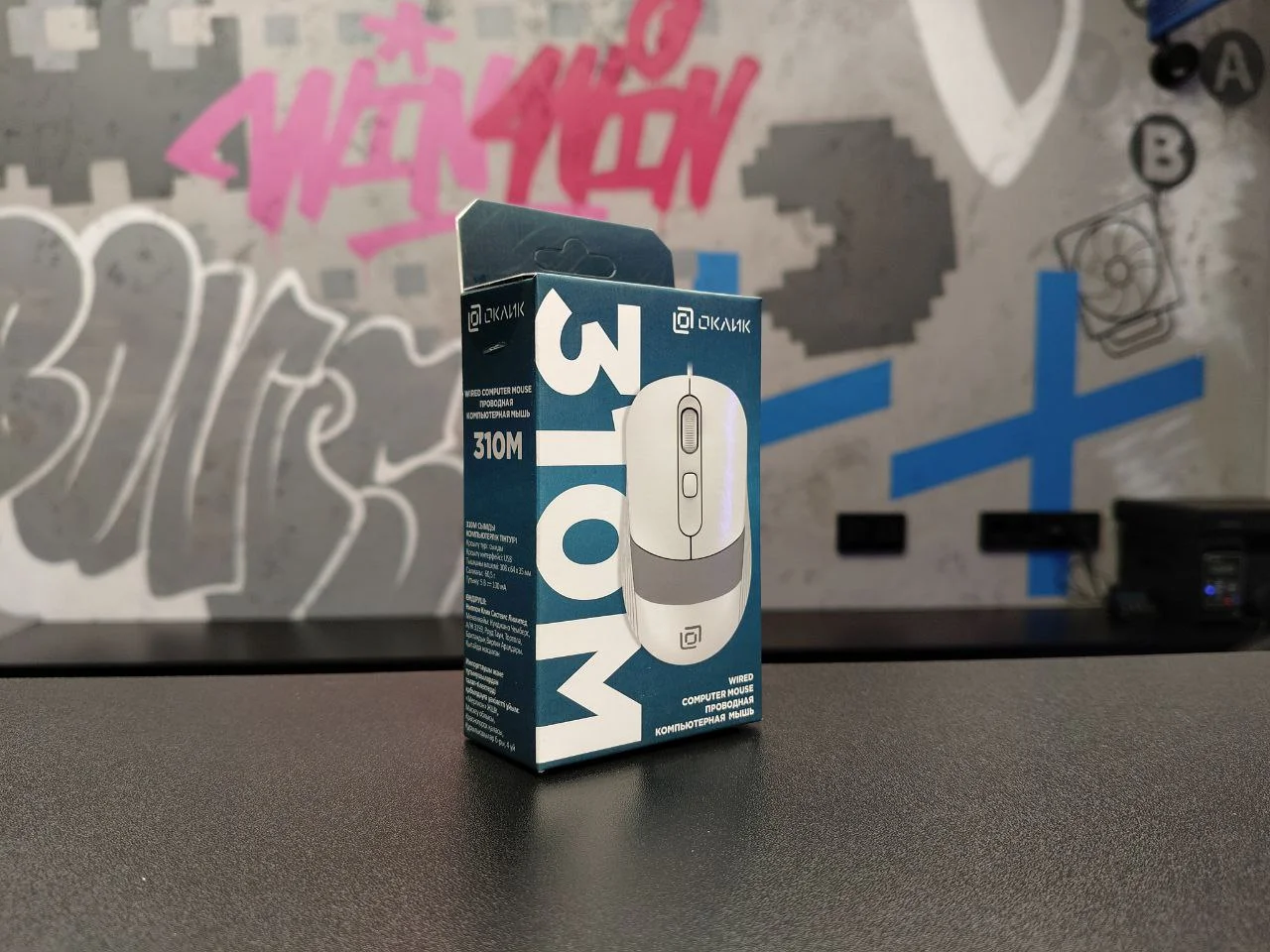 Новая мышь Oklick 310M оптическая, 2400dpi, USB - миниатюра 2