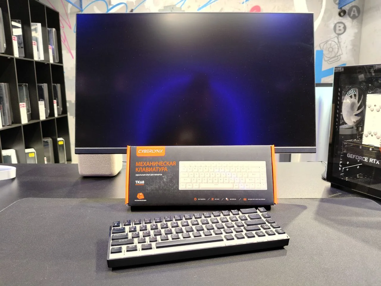 Игровая механическая клавиатура (мини) TK68, Black, RGB - изображение 1