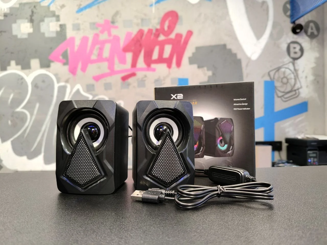 Колонки для компьютера Energy Power X2 c подсветкой - изображение 1