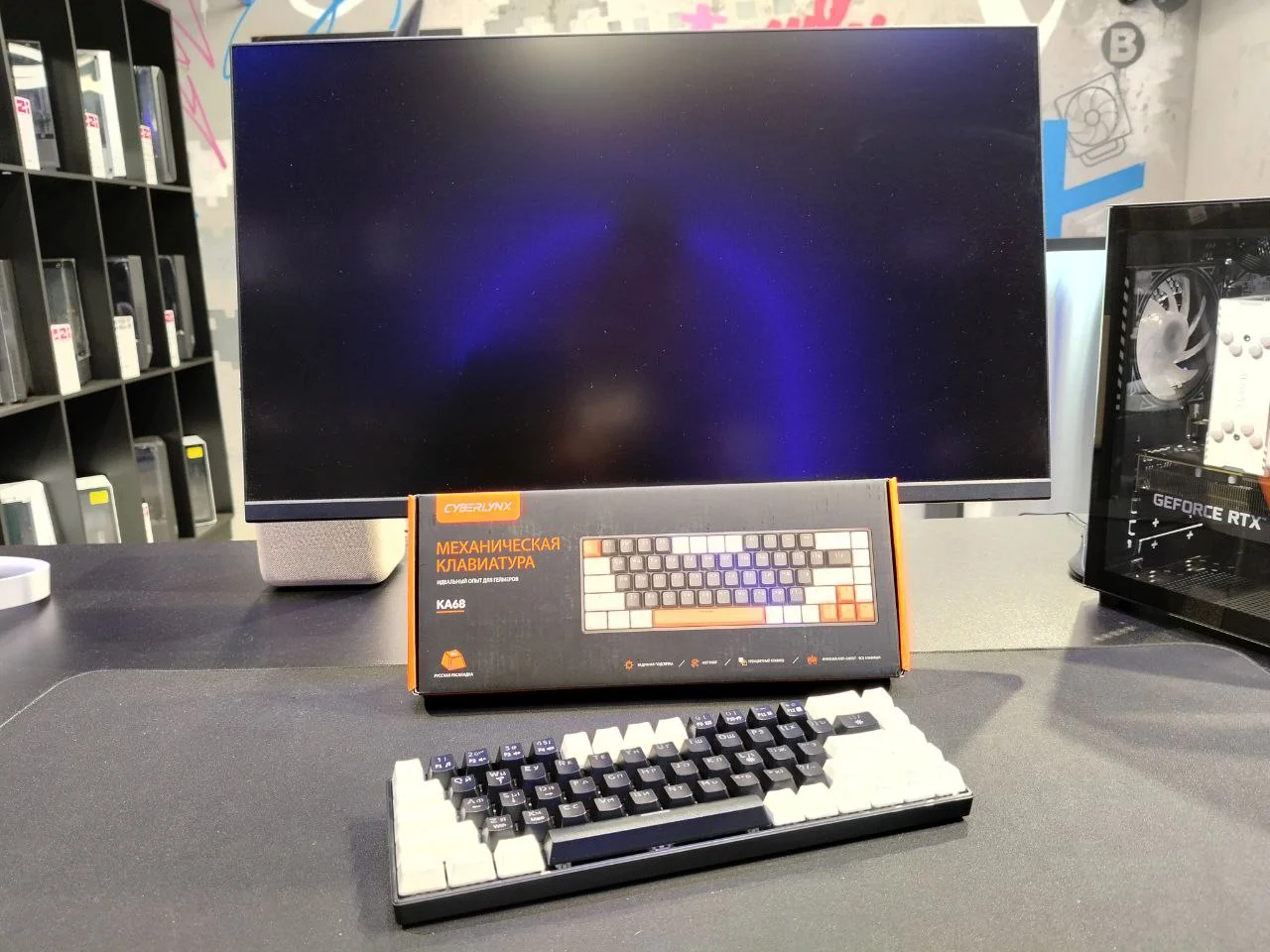 Игровая механическая клавиатура (мини) KA68, RGB - изображение 1