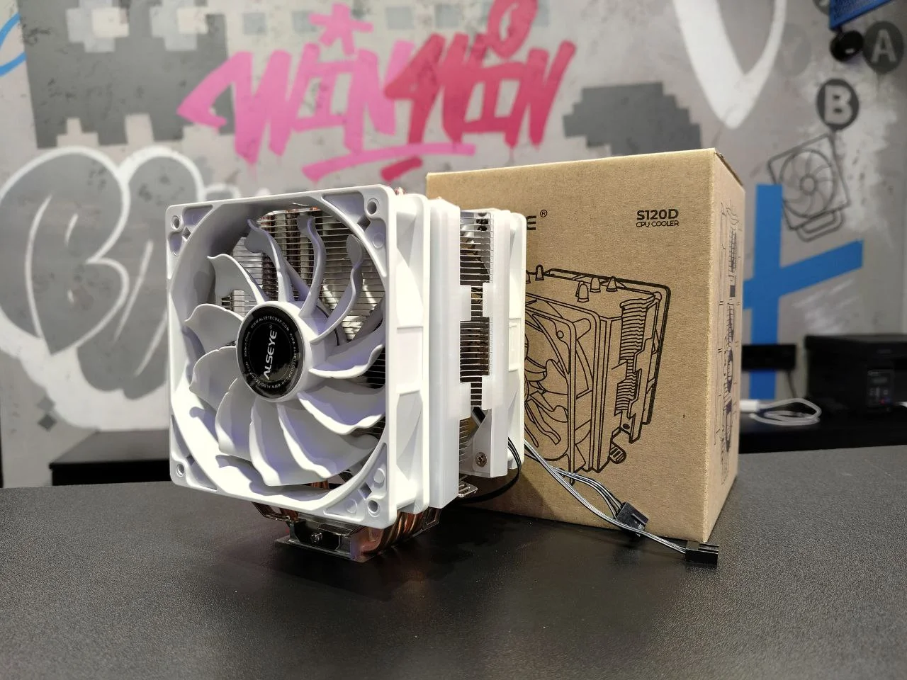 Новый башенный кулер Alseye S120D white tdp160 - миниатюра 2