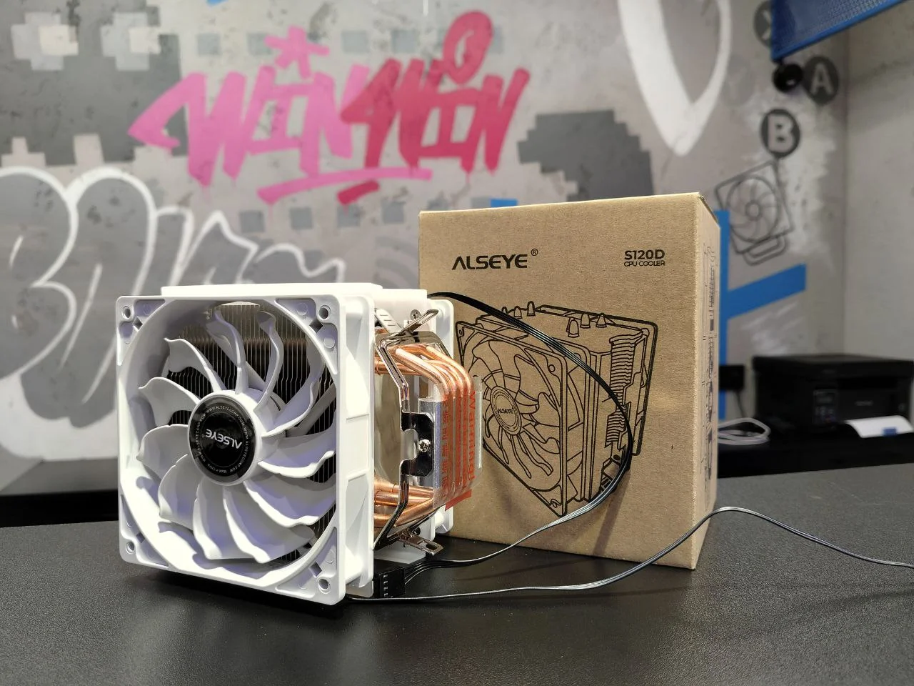 Новый башенный кулер Alseye S120D white tdp160 - миниатюра 4