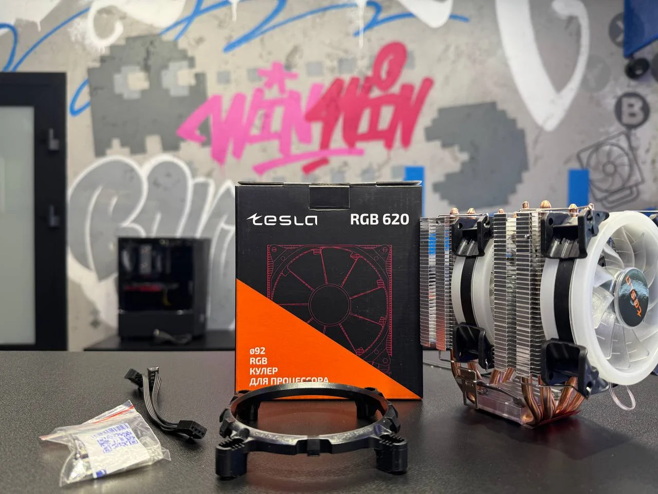 Кулер для процессора TESLA 620 RGB TDP 180w - изображение 1