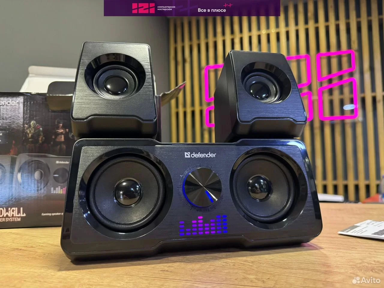 Акустическая система 2.1 Defender Soundwall 16Вт, новая - миниатюра 5