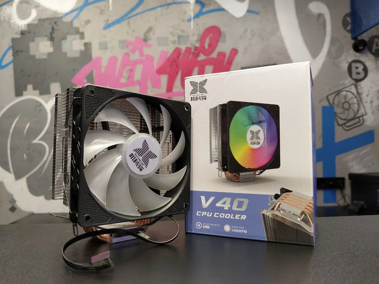 Новый башенный кулер V40 150вт RGB - изображение 1
