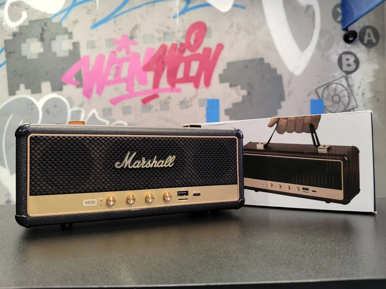 Колонка Marshall M30, портативная, Bluetooth, реплика - изображение 1