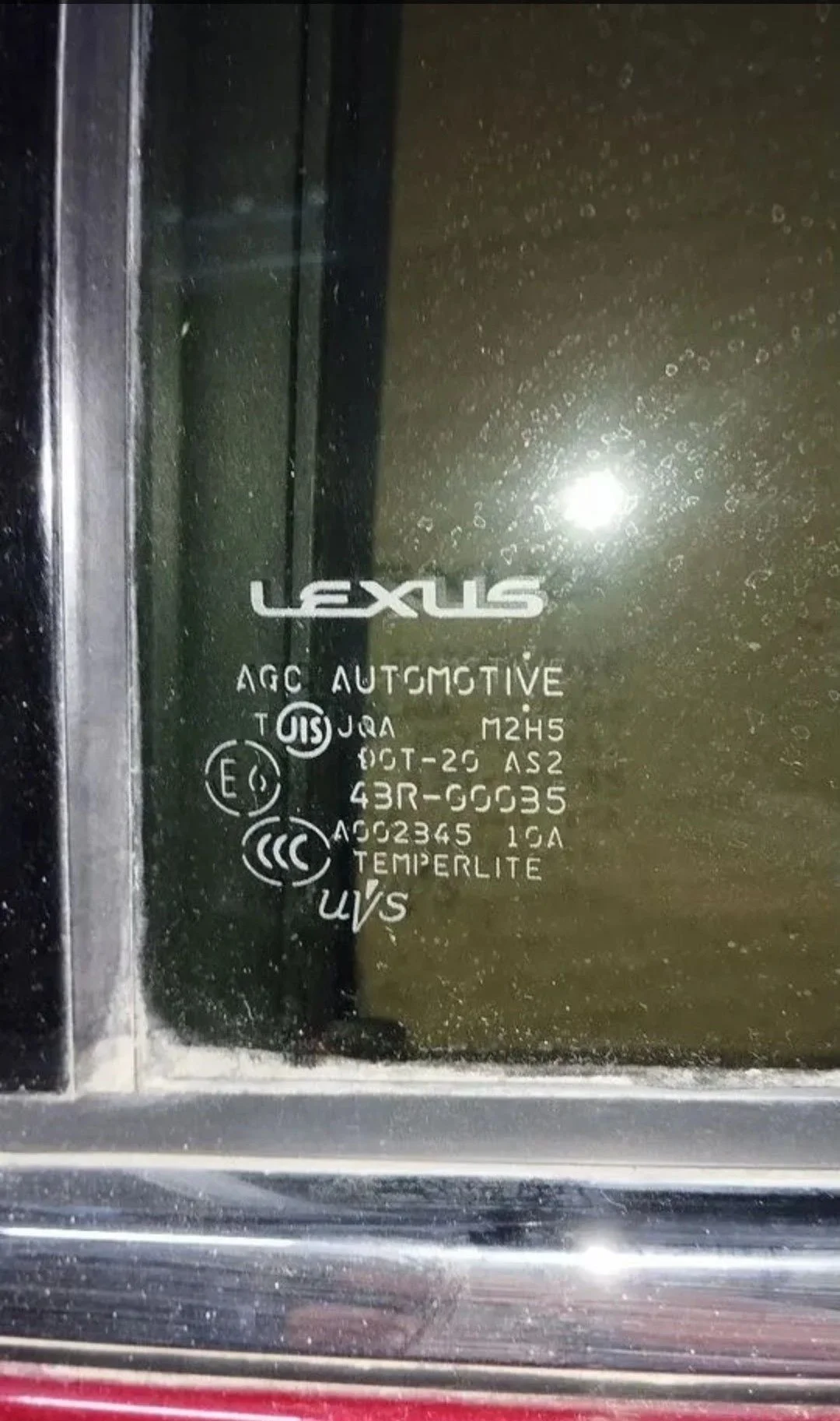 Стекло задней двери Lexus LS460 USF40 2006-2012 - миниатюра 2
