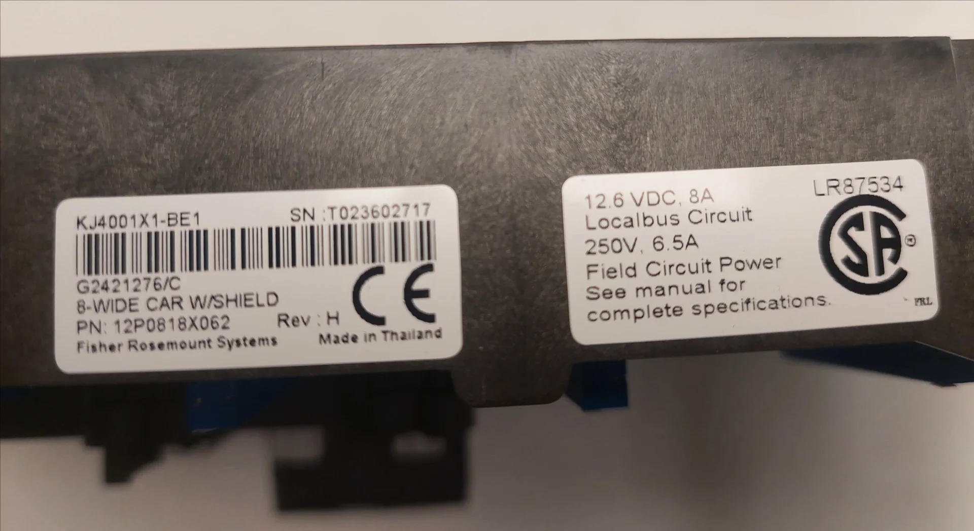Шасси (шина) контроллера DeltaV KJ4001X1-BE1, модули Fieldbus, Profibus - миниатюра 6