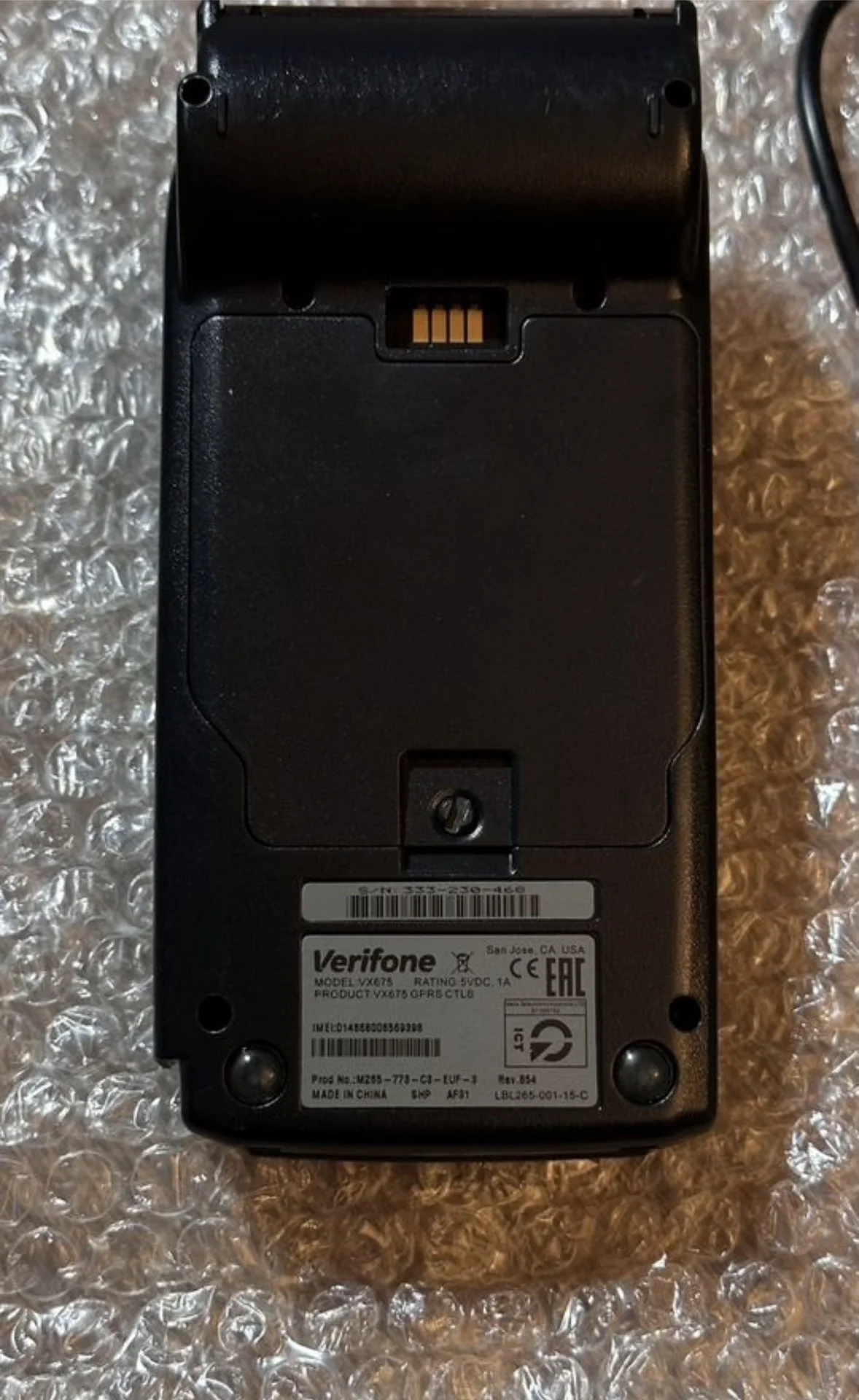 POS-терминал Verifone Vx675 gprs ctls мобильный - миниатюра 4