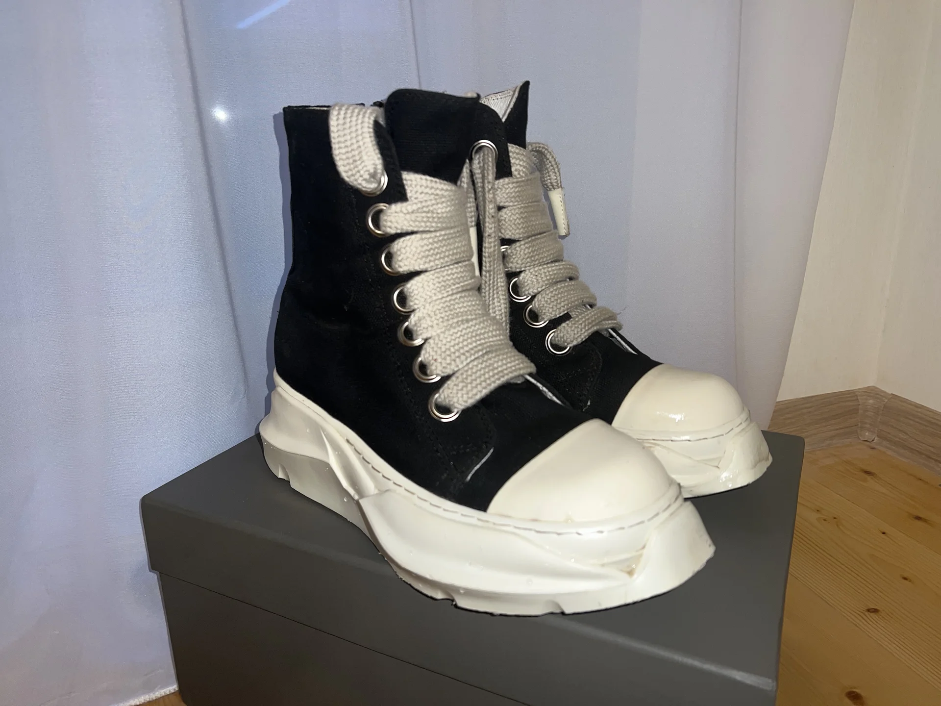 Кеды Rick owens abstract black - изображение 1