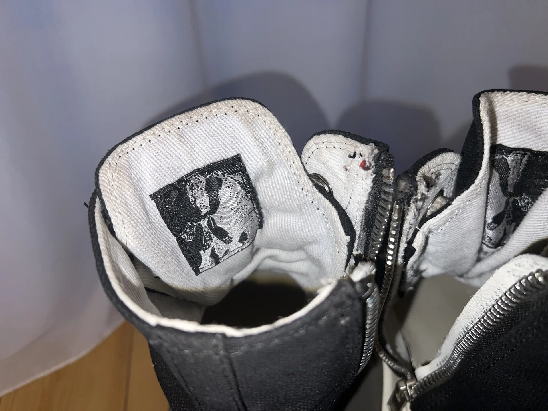 Кеды Rick owens abstract black - миниатюра 3