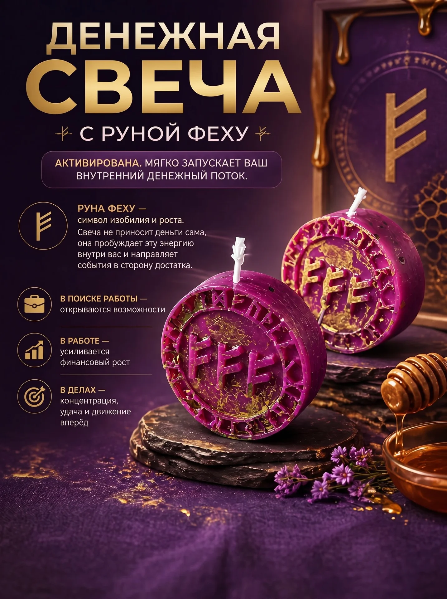 Денежная свеча Феху - миниатюра 6