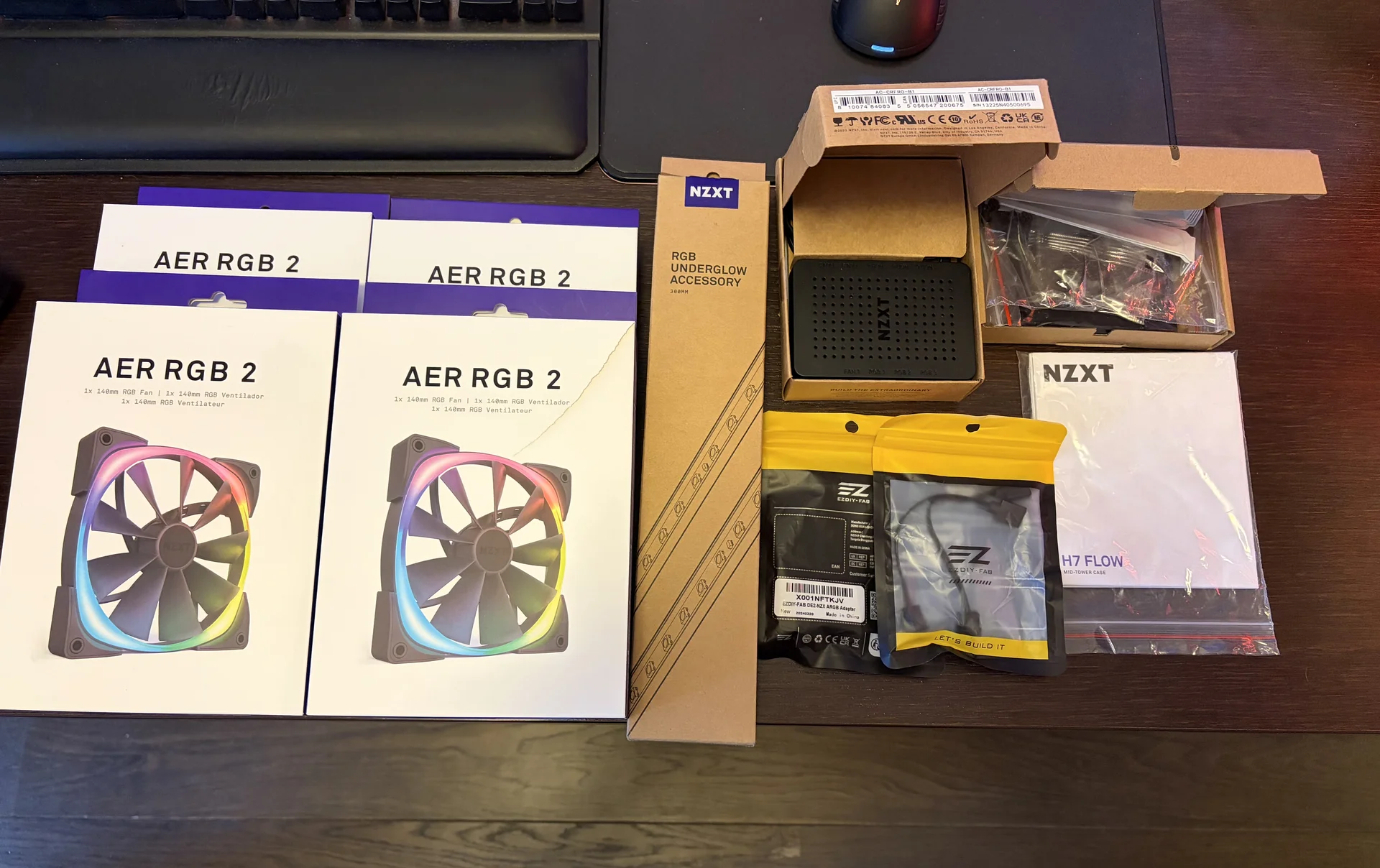 Корпус nzxt H7 Flow 2022 Белый + аксессуары - миниатюра 6
