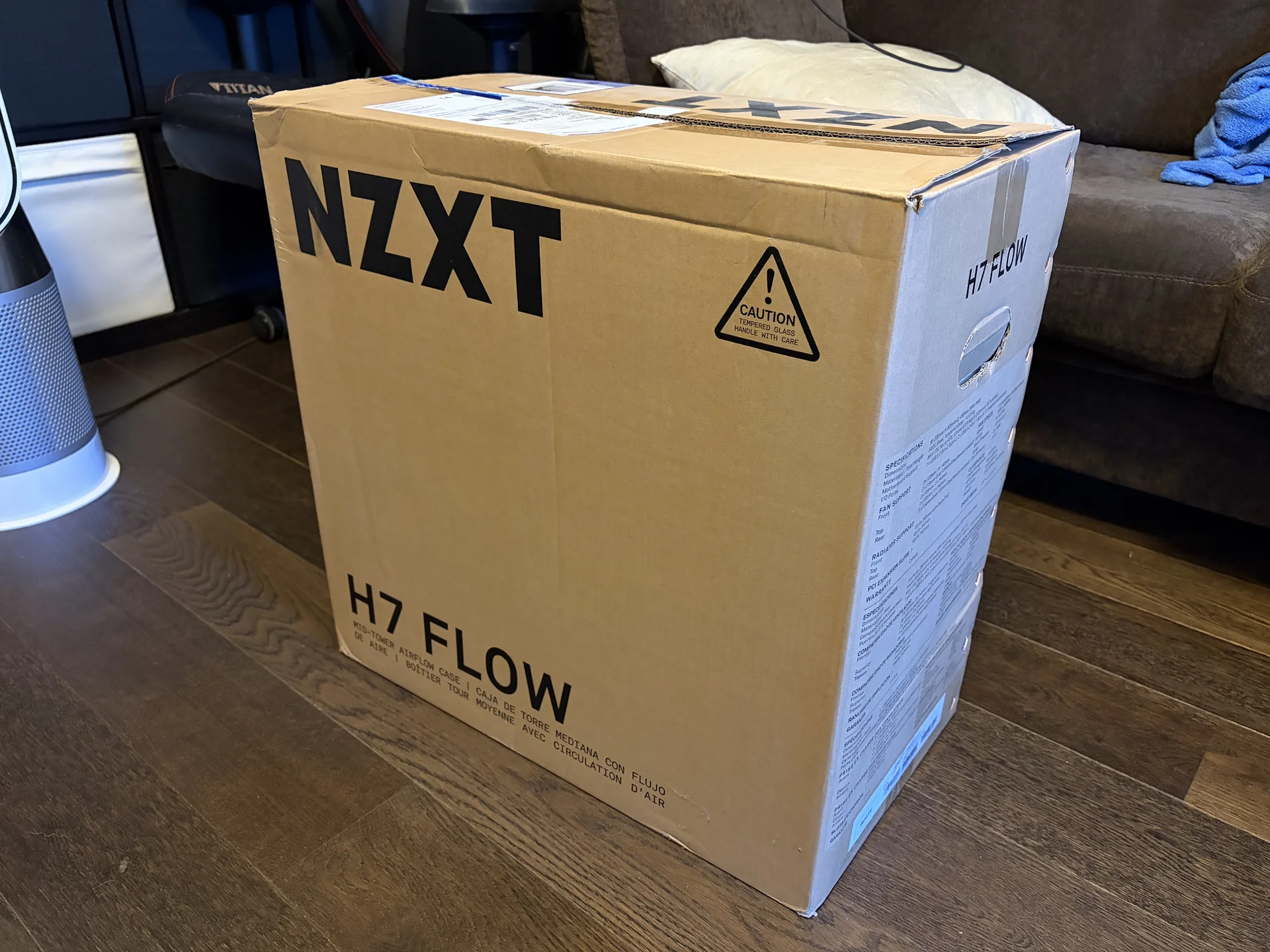 Корпус nzxt H7 Flow 2022 Белый + аксессуары - миниатюра 8