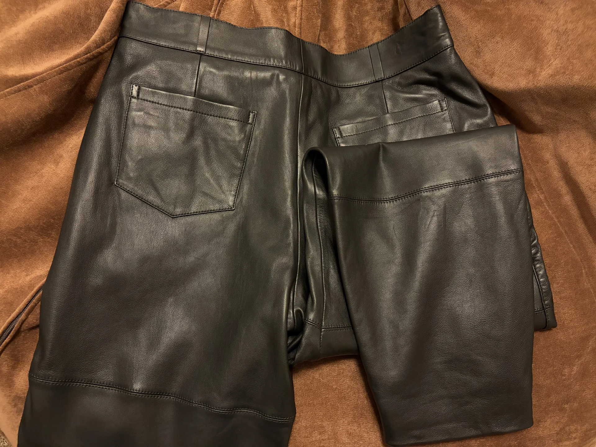 Брюки кожаные Massimo Dutti - миниатюра 5