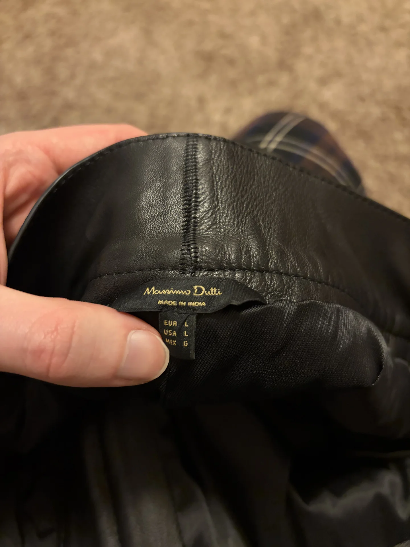 Брюки кожаные Massimo Dutti - миниатюра 6