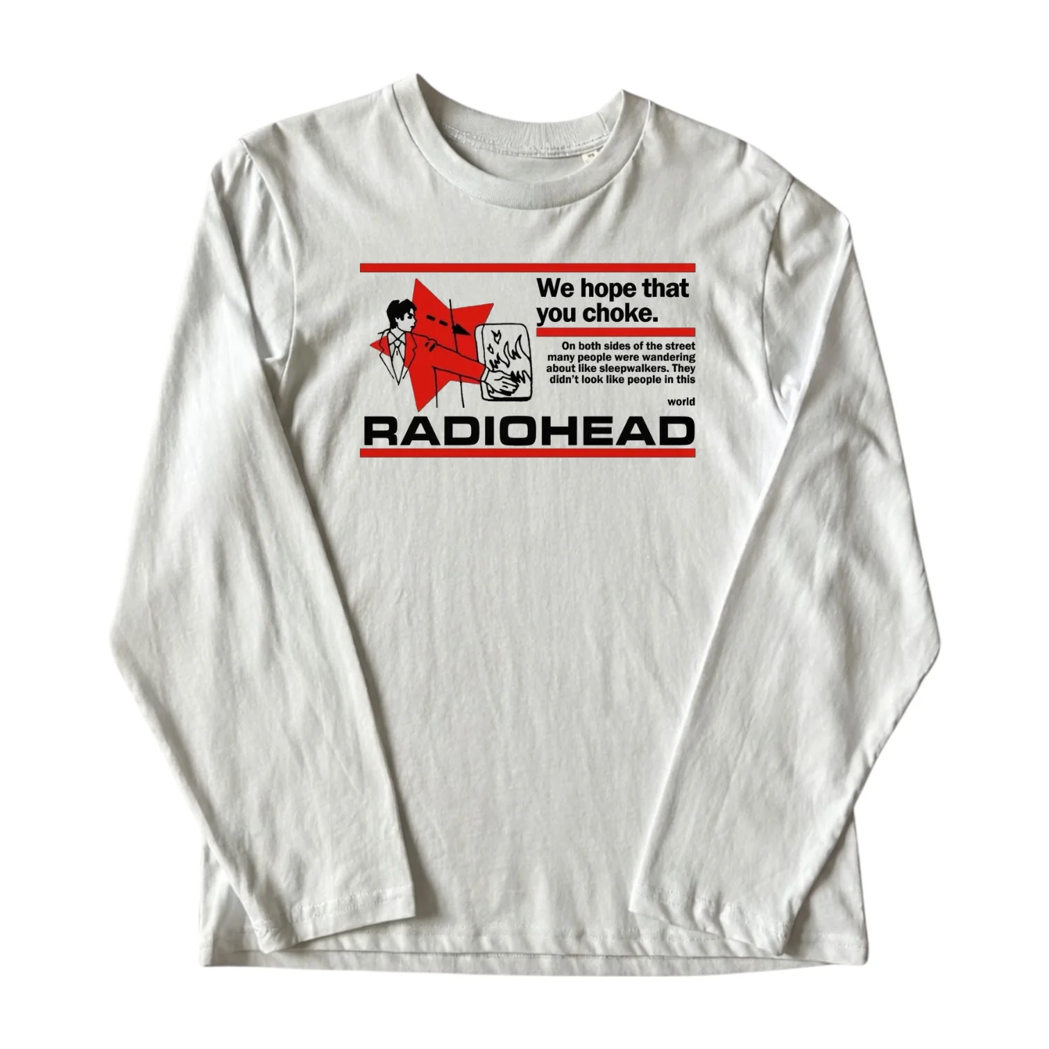 Лонгслив Radiohead We hope that you choke Винтаж - изображение 1