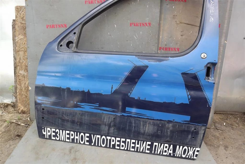Дверь передняя левая Ситроен Берлинго (M49) - миниатюра 2