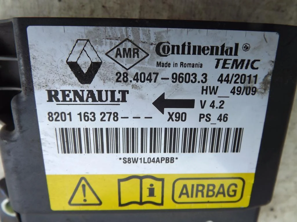 Блок SRS AIR BAG Рено Сандеро - миниатюра 2