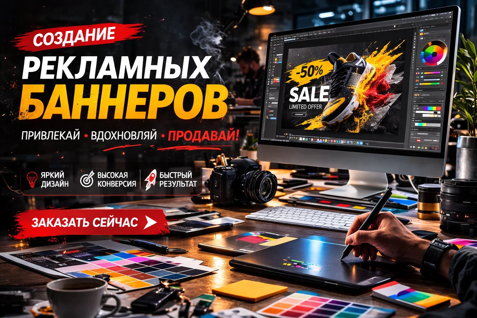 Создание рекламных баннеров, карточек товара - миниатюра 5