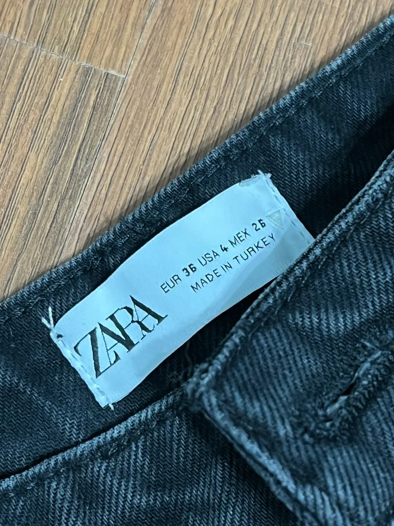 Джинсы Zara 36 прямые - миниатюра 4