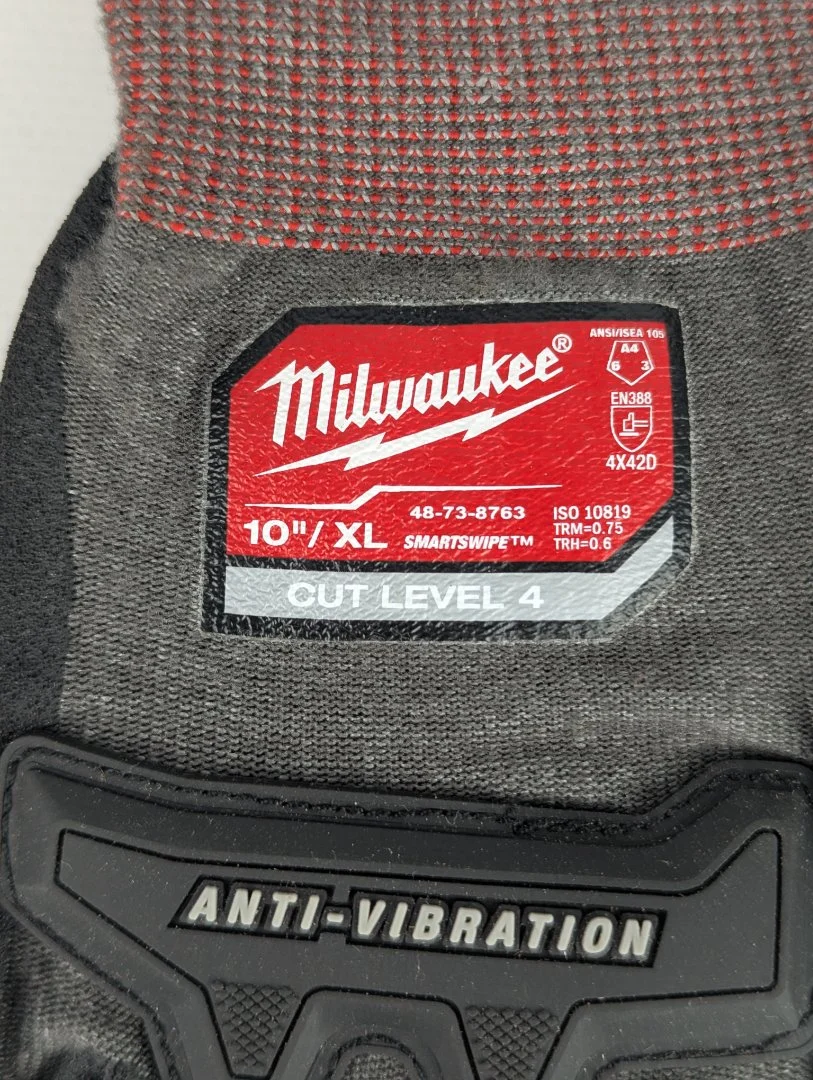 Milwaukee 48-73-8763 Антивибрационные перчатки с уровнем защиты от порезов 4 XL - миниатюра 2