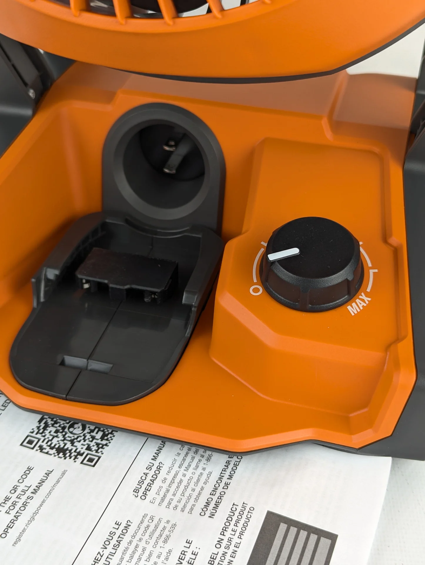 Строительный вентилятор ridgid r860721 18V - миниатюра 2