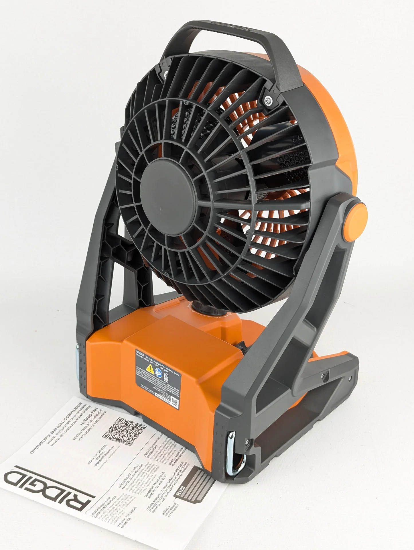 Строительный вентилятор ridgid r860721 18V - миниатюра 4