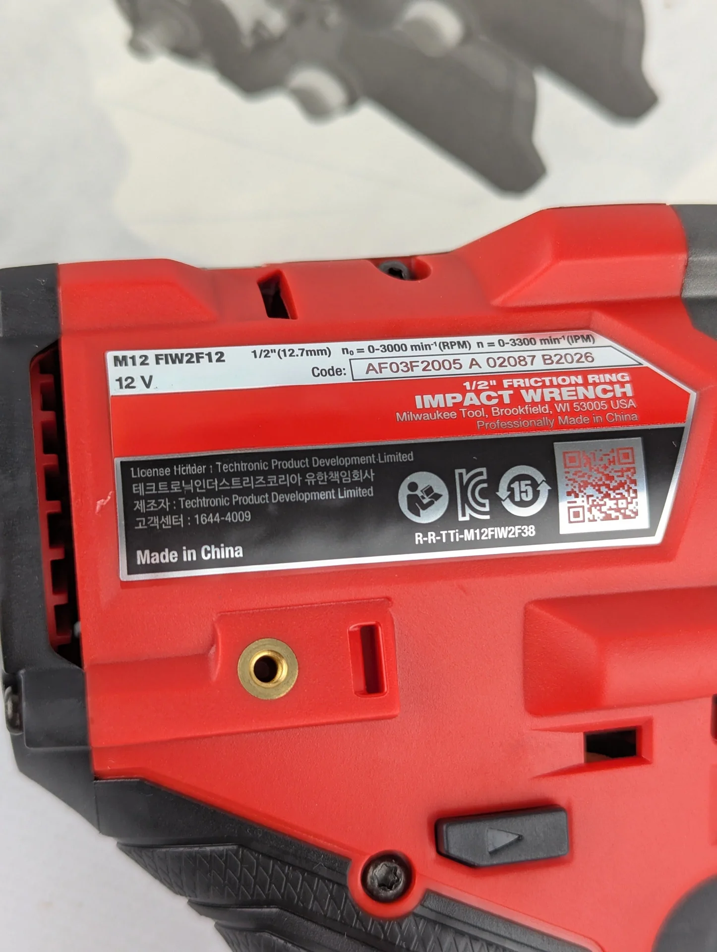 Ударный гайковерт Milwaukee 2563-20 12V - миниатюра 4