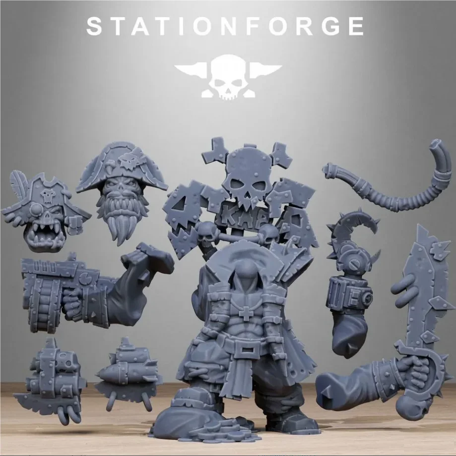 Миниатюра Орк Orkaz Pirate Warhammer 40000 - миниатюра 2