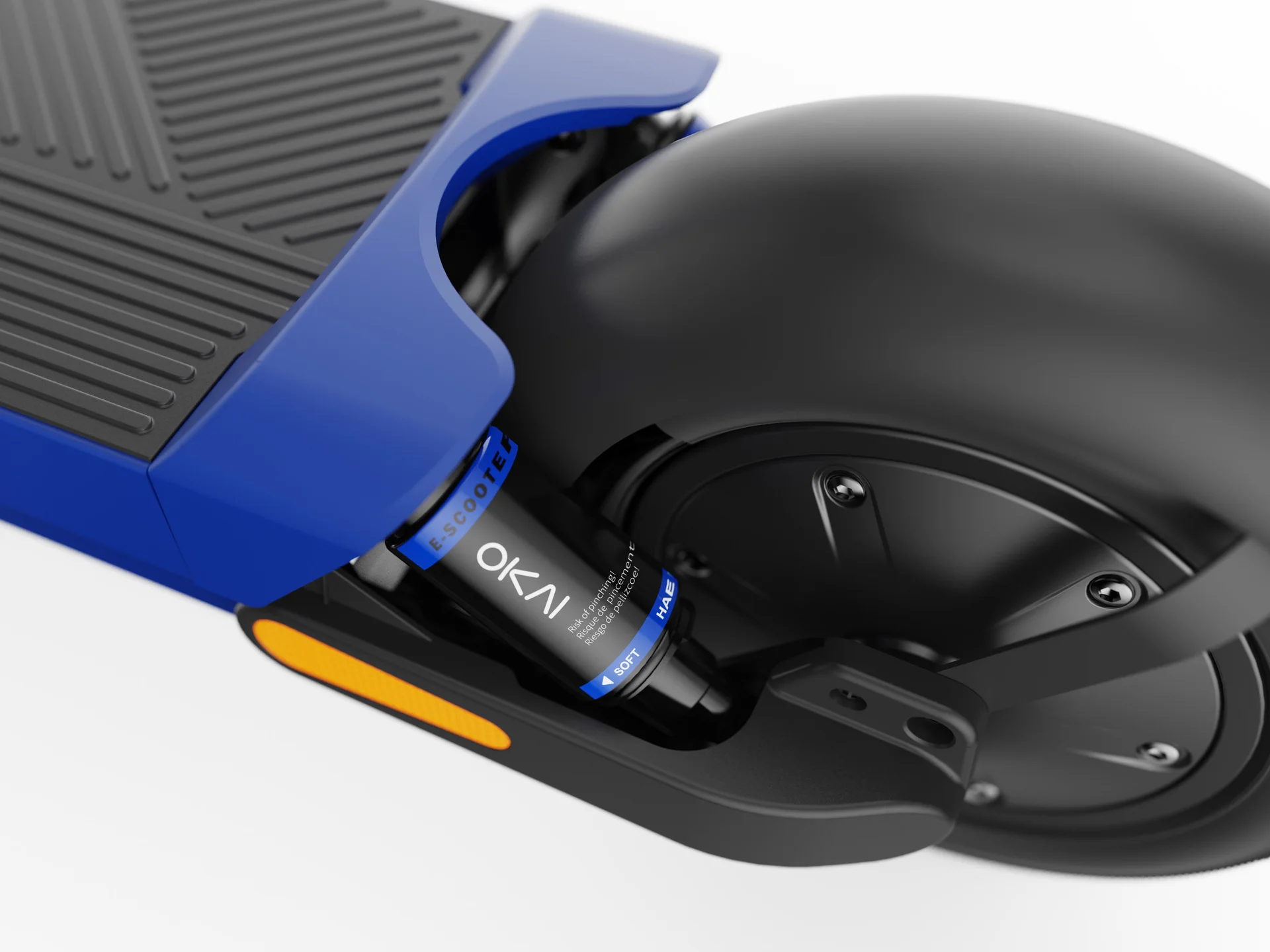 Электросамокат на полной мягкой подвеске Okai ES40 neon Ultra, 1000W, 37км/ч - миниатюра 3